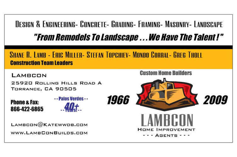 Lambcon Construction