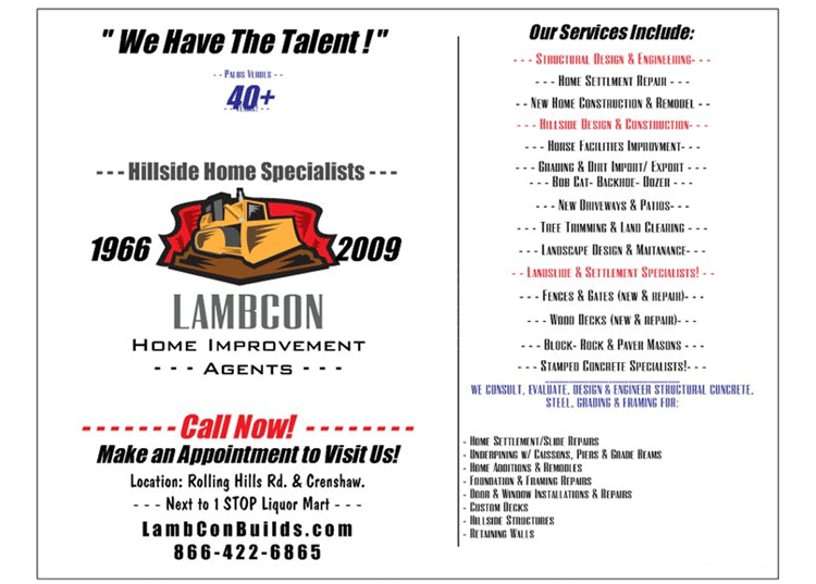 Lambcon Construction